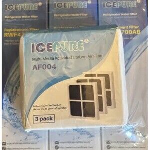 PurePlus Refrigerator Water Filters PP RWF1200A 3 Pack & AF004 Air Filters NEW